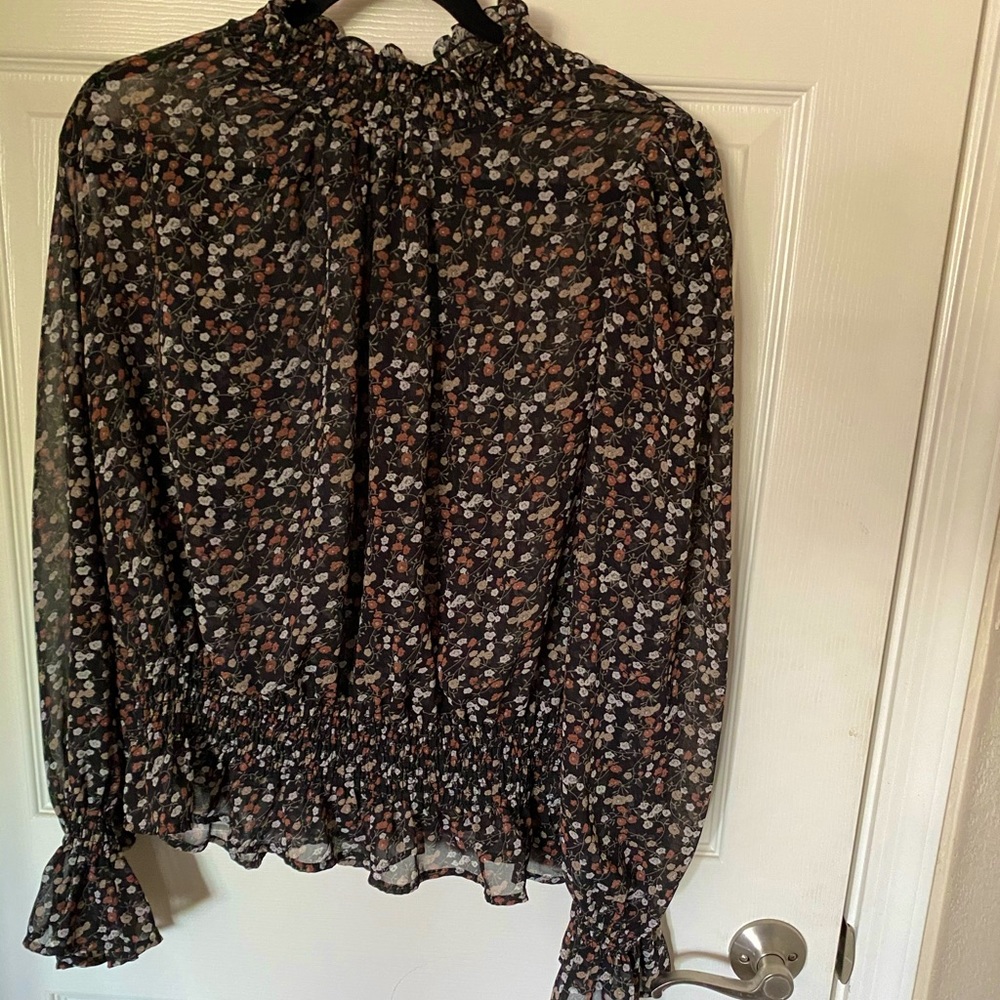 Black transparent blouse
